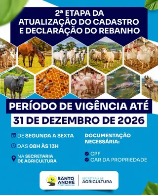 🐂 Atenção, produtor! Estamos na 2ª etapa da atualização do cadastro e declaração do re...