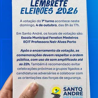 🗳️ O 1º turno das Eleições acontece neste domingo (04) das 08h às 17h e alguns lembret...