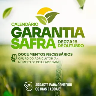 👩🏻‍🌾 ATENÇÃO, AGRICULTOR (A)! Confira as datas e locais das inscrições do Garantia S...