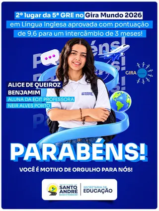 🏅 Nossos parabéns à aluna Alice Queiroz Benjamim que conquistou o 2º lugar da 5ª Gerên...