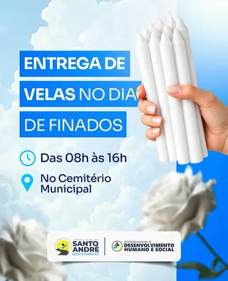 🕯️ Informamos que haverá a tradicional entrega de velas no Cemitério Municipal neste D...