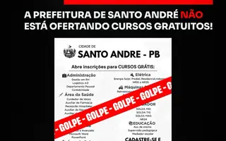 Prefeitura de Santo André alerta sobre fake news de cursos gratuitos