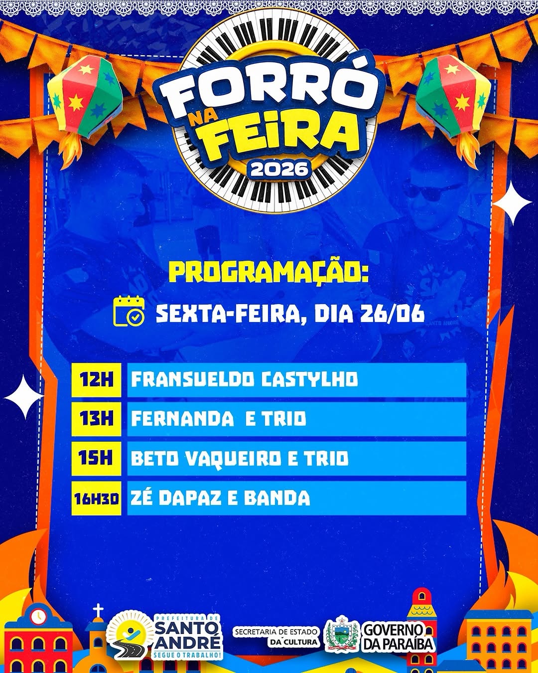 🔥 Aqui o São João ainda não acabou! Amanhã tem mais Forró na Feira, se liga!