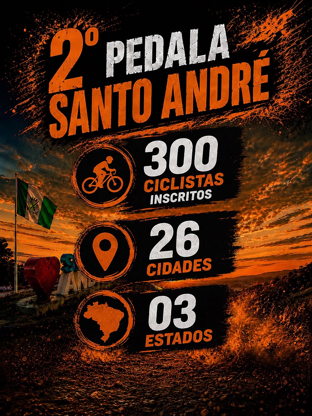 🚴‍♂️ 2ª Edição do Pedala Santo André reúne 300 ciclistas de três estados