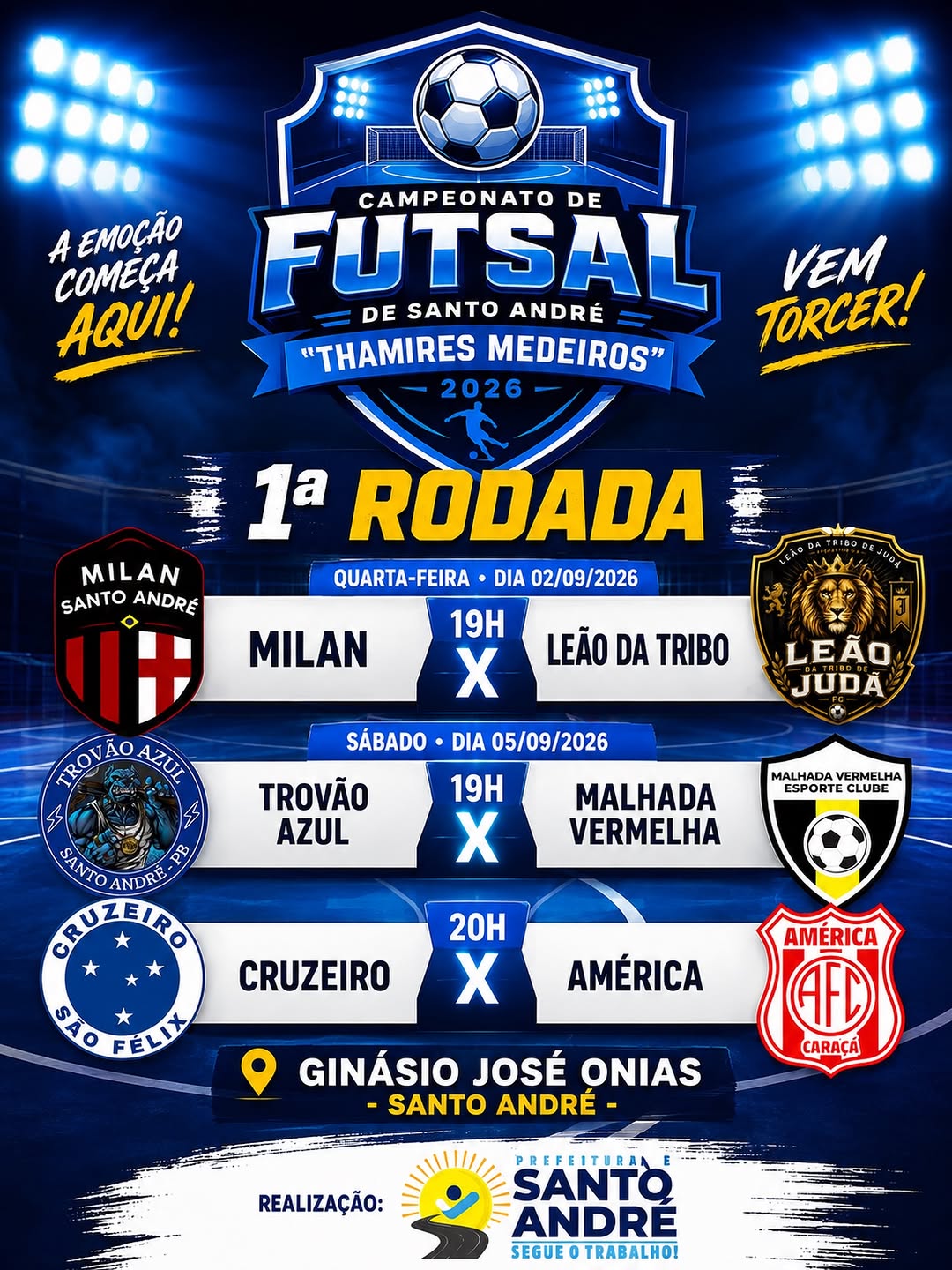 ⚽️ É OFICIAL! Dia 02 de setembro daremos inicio ao Campeonato Municipal de Futsal aqui ...