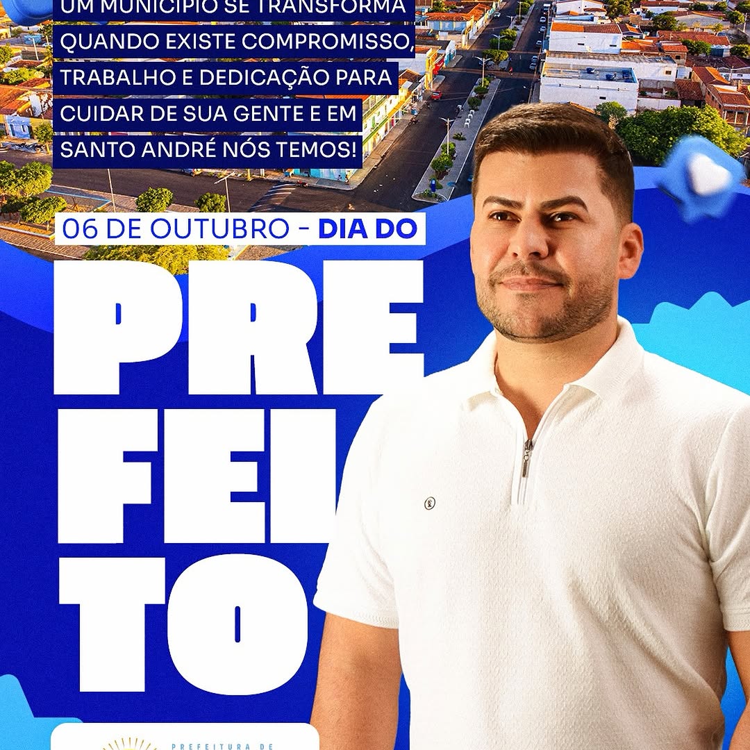 Mensagem de gratidão e parabenização ao prefeito Edglei Amorim