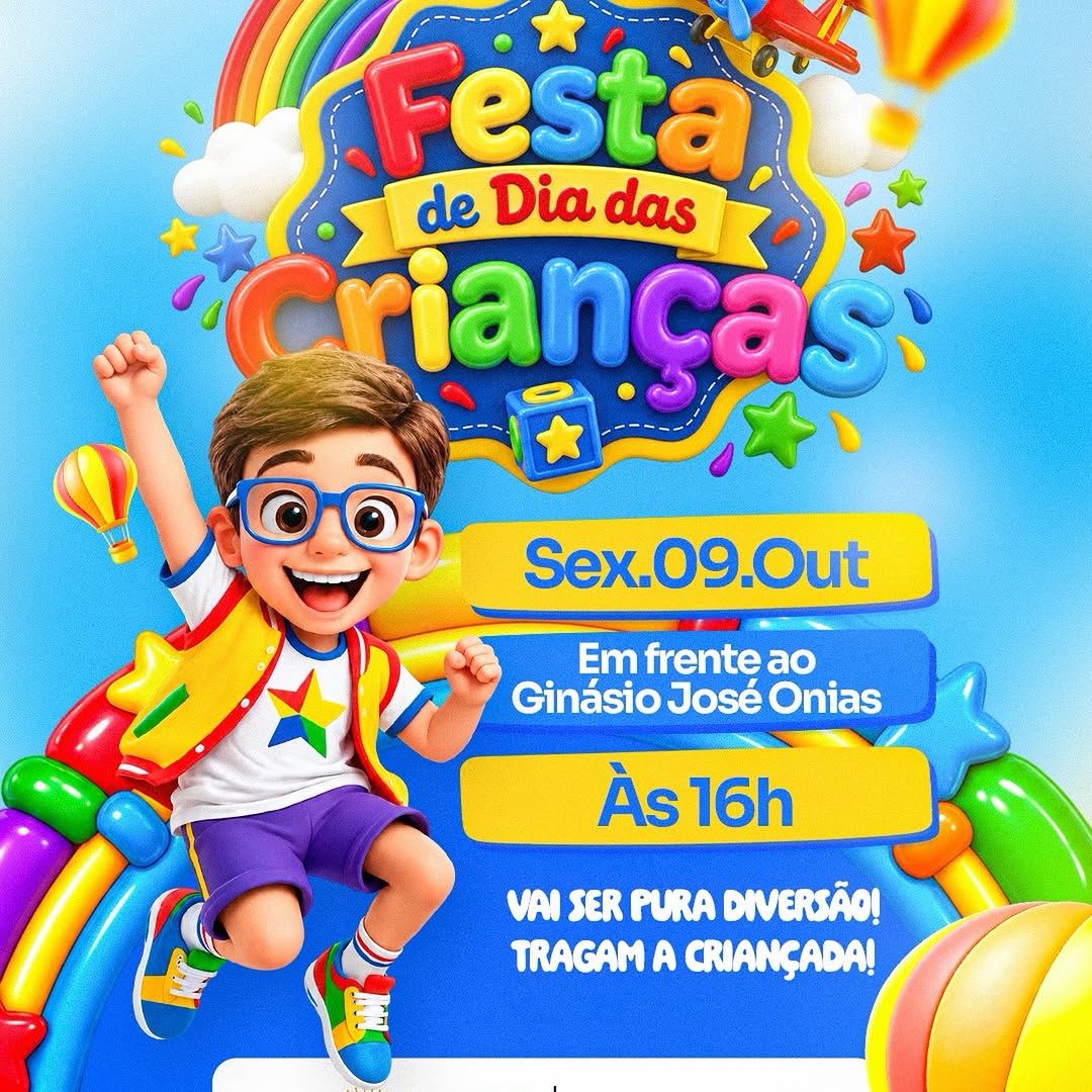 Festa de Dia das Crianças em Santo André nesta sexta-feira (09)