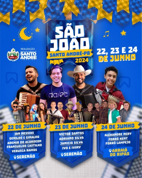 Com muito forró e valorização dos artistas locais, Prefeitura de Santo André divulga a programação do São João 2024