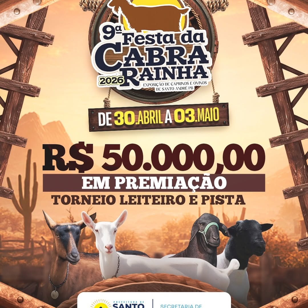 9ª Festa da Cabra Rainha: R$ 50 mil em prêmios para criadores